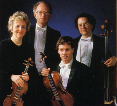 The Smithson String Quartet at the time of this recording (1986)