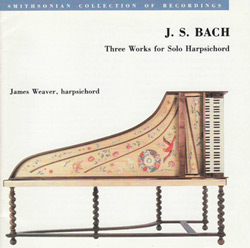 Album cover for Three Works for Solo Harpsichord