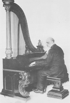 Hugo Worch plays a 19th-century harp  piano from his collection