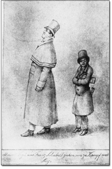 Baritone Johann Michael Vogl and Franz Schubert , ca. 1825, "setting out to fight and conquer"